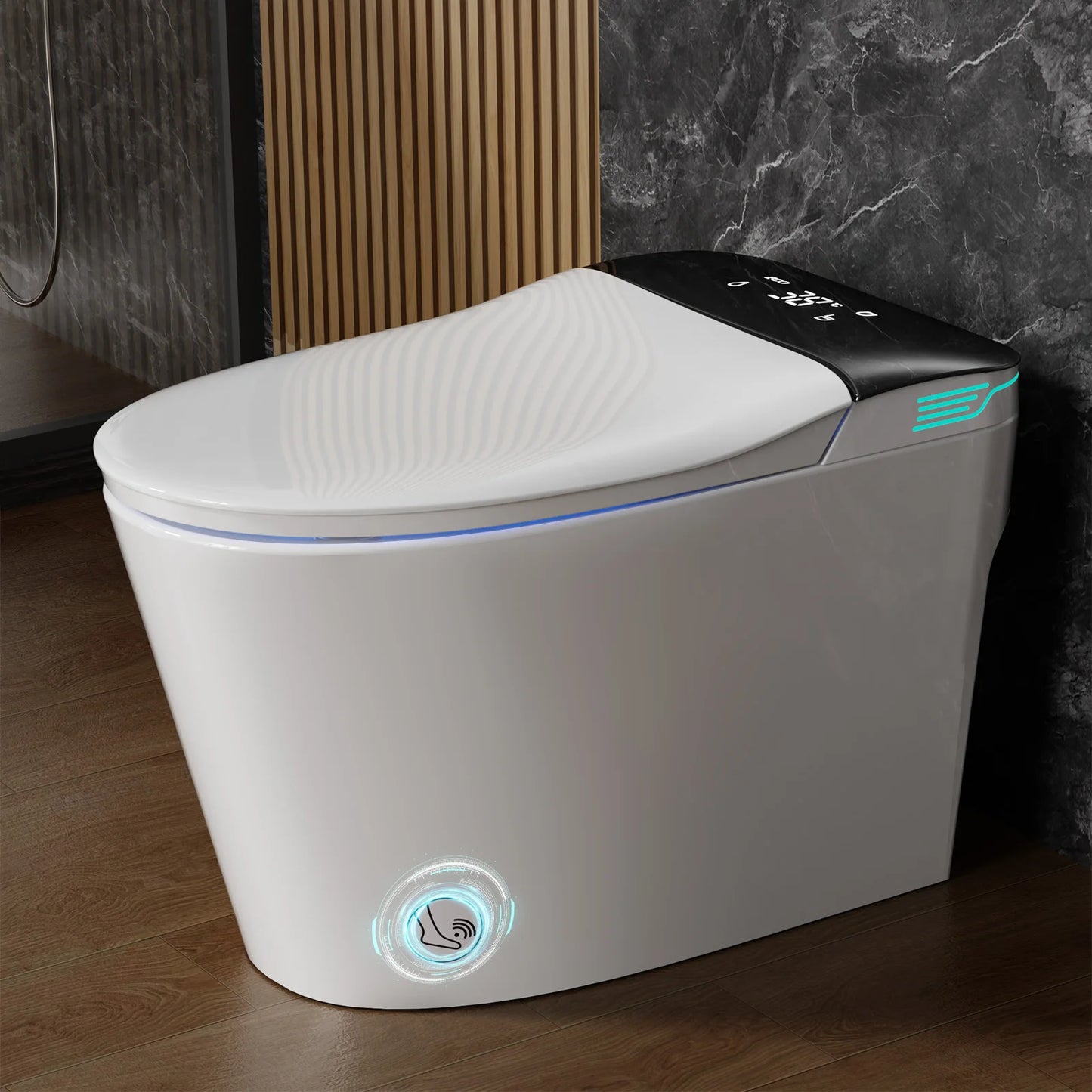Buffer Smart Toilet With Built In Bidet And Dual Auto Flush