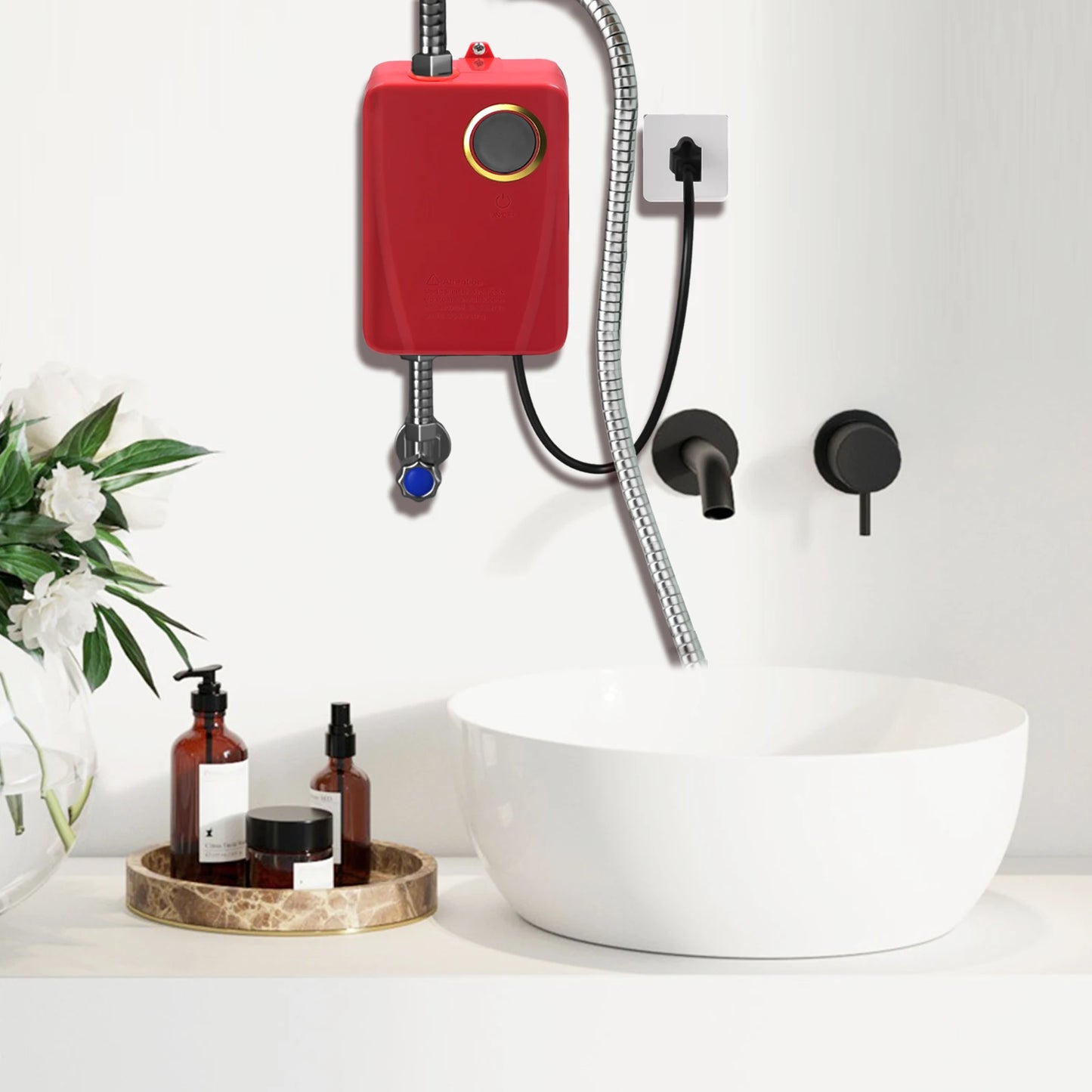 Sweetmile 110V 3000W Stainless Steel Wall Mounted Instant Water Heater