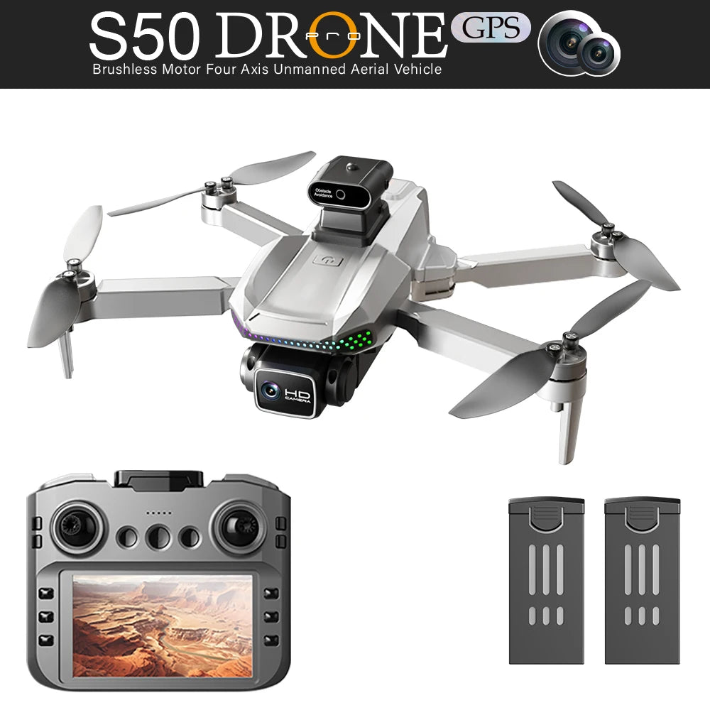 EY S50 Pro GPS Drone Dual Batteries And Obstacle Avoidance