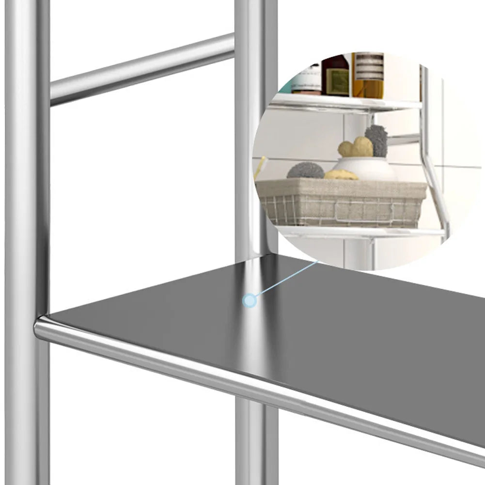Studyset Over Toilet Storage Shelf 2 Tier Freestanding Metal Bathroom Organizer