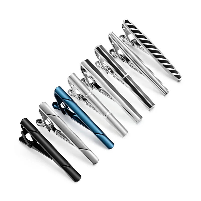 Tie Clips Set With Gift Box For Wedding Gifts Cufflinks