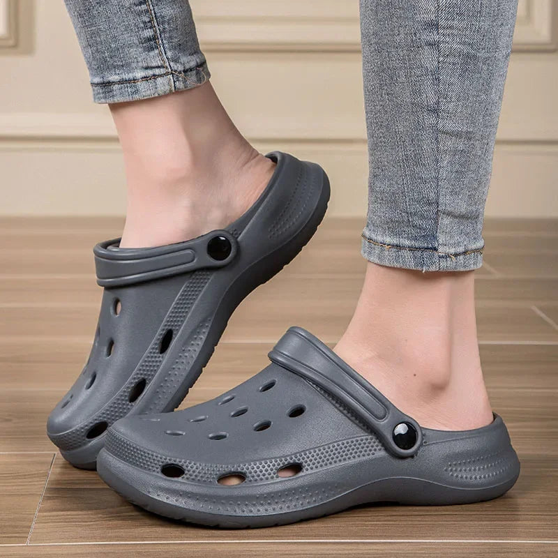 Summer Men Clogs Sandals Beach Slides Leisure Slippers