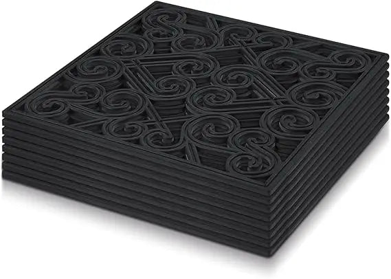 Pangda 8 Piece Rubber Stepping Stone Tiles For Outdoor Pathways