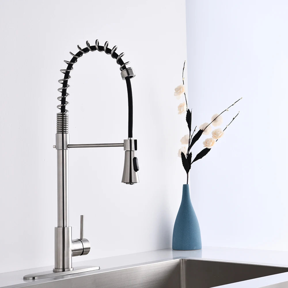 Hign Concerned Single Handle Spring High Arc Faucet