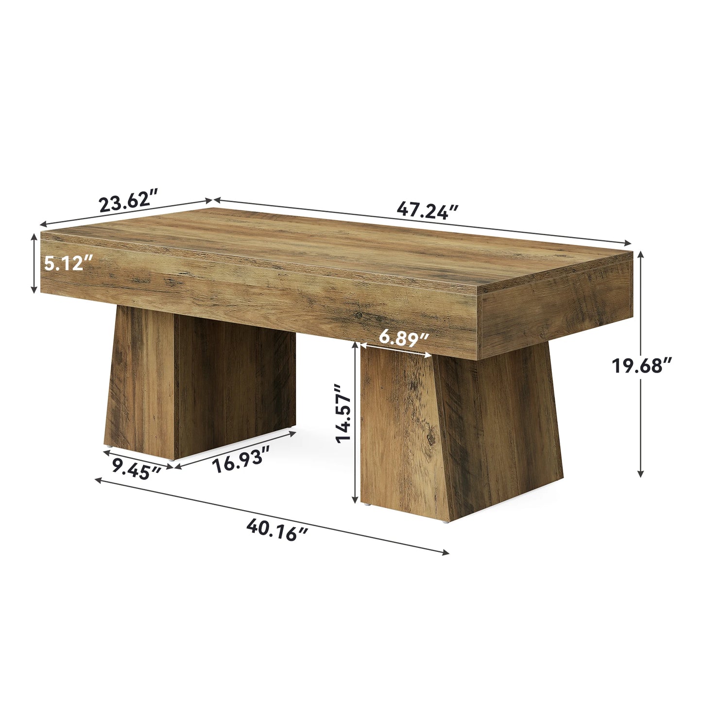 Tribesigns Vintage Coffee Table