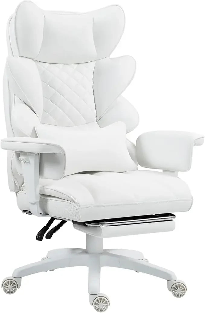 GUANGBAI Big and Tall Office Chair with Pocket Spring Cushion