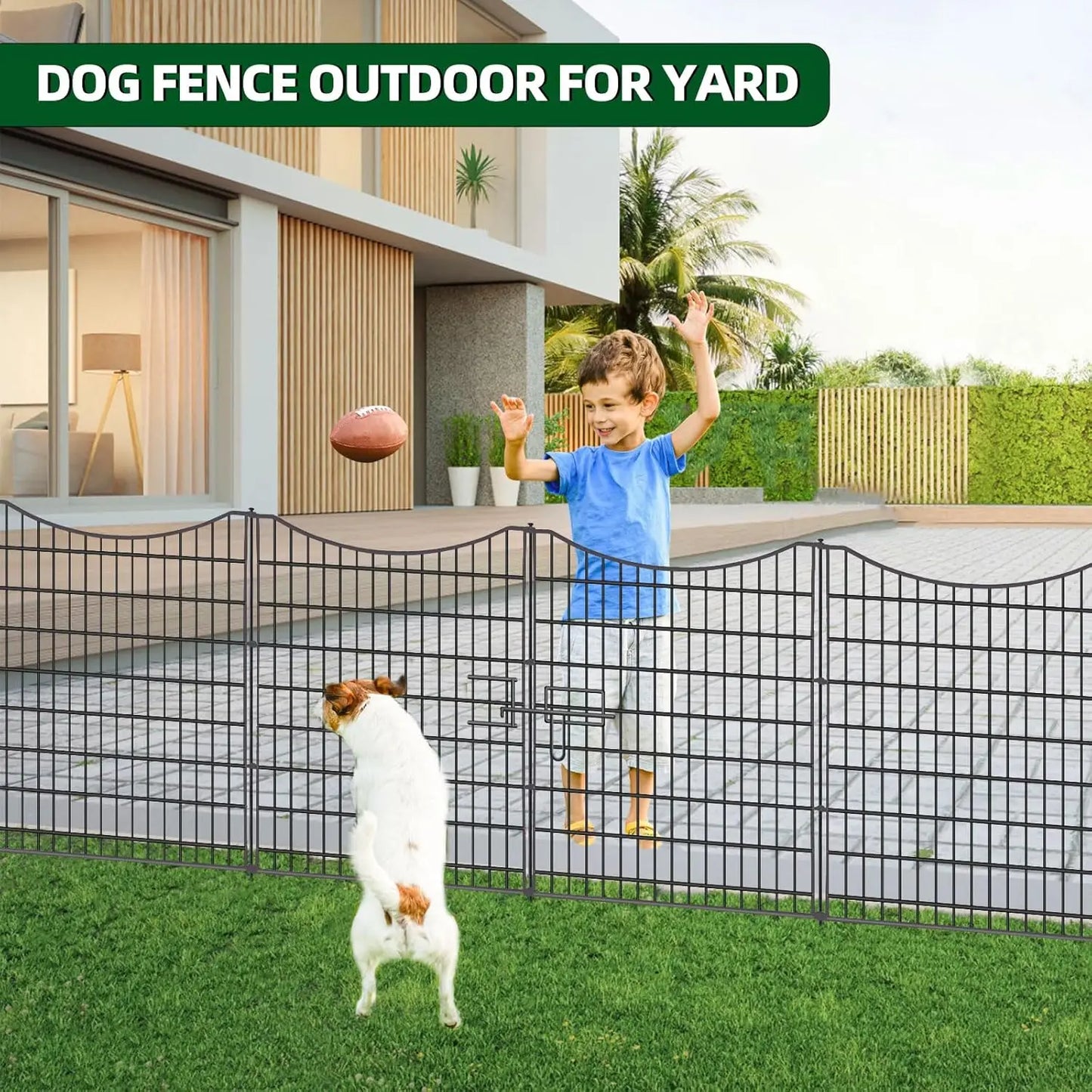 No Dig Decorative Fence Gate Garden Animal Barrier Rustproof Wire