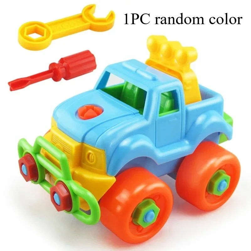 Educational DIY Diecast Engineering Vehicle Toy For Kids