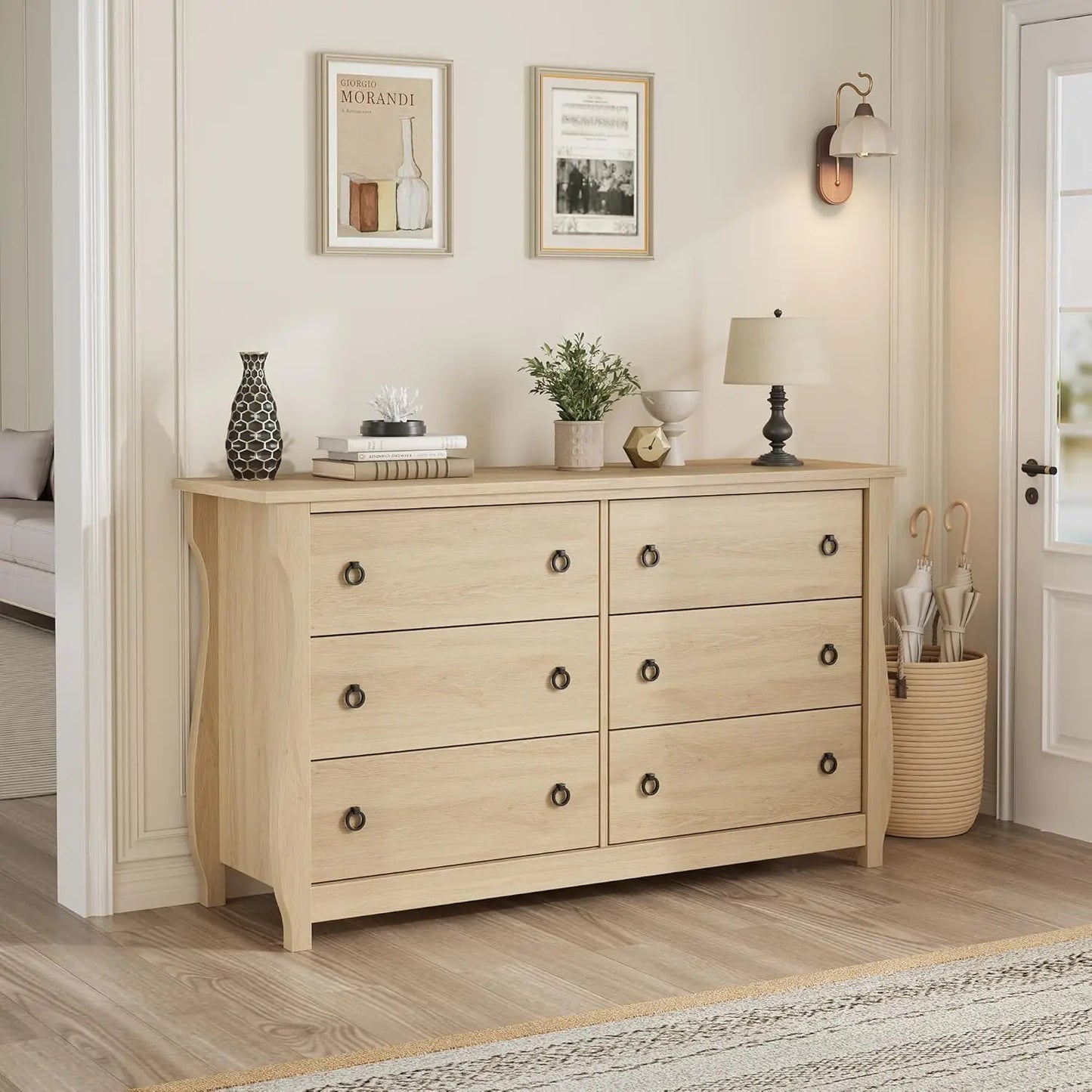 TWISTER.CK Freestanding Dresser With Curved Legs For Living Room