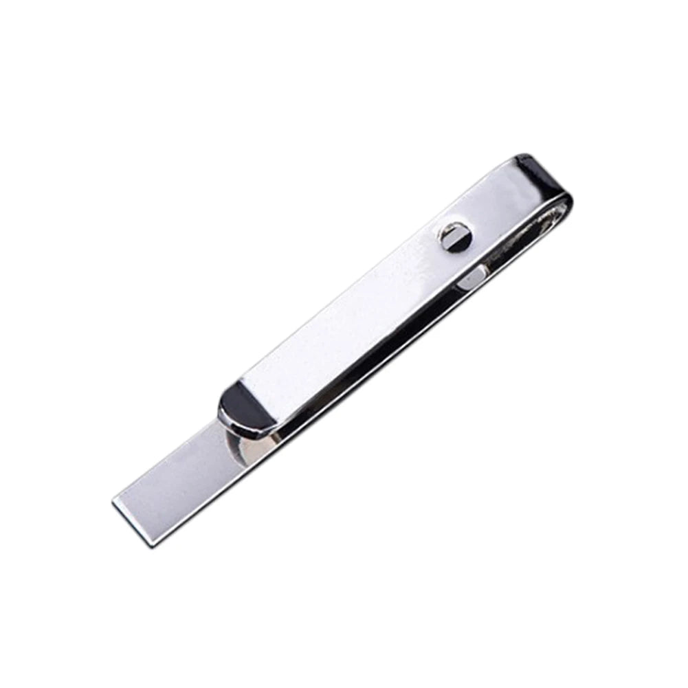 Luxury Metal Tie Clip For Men Crystal Bar Clasp