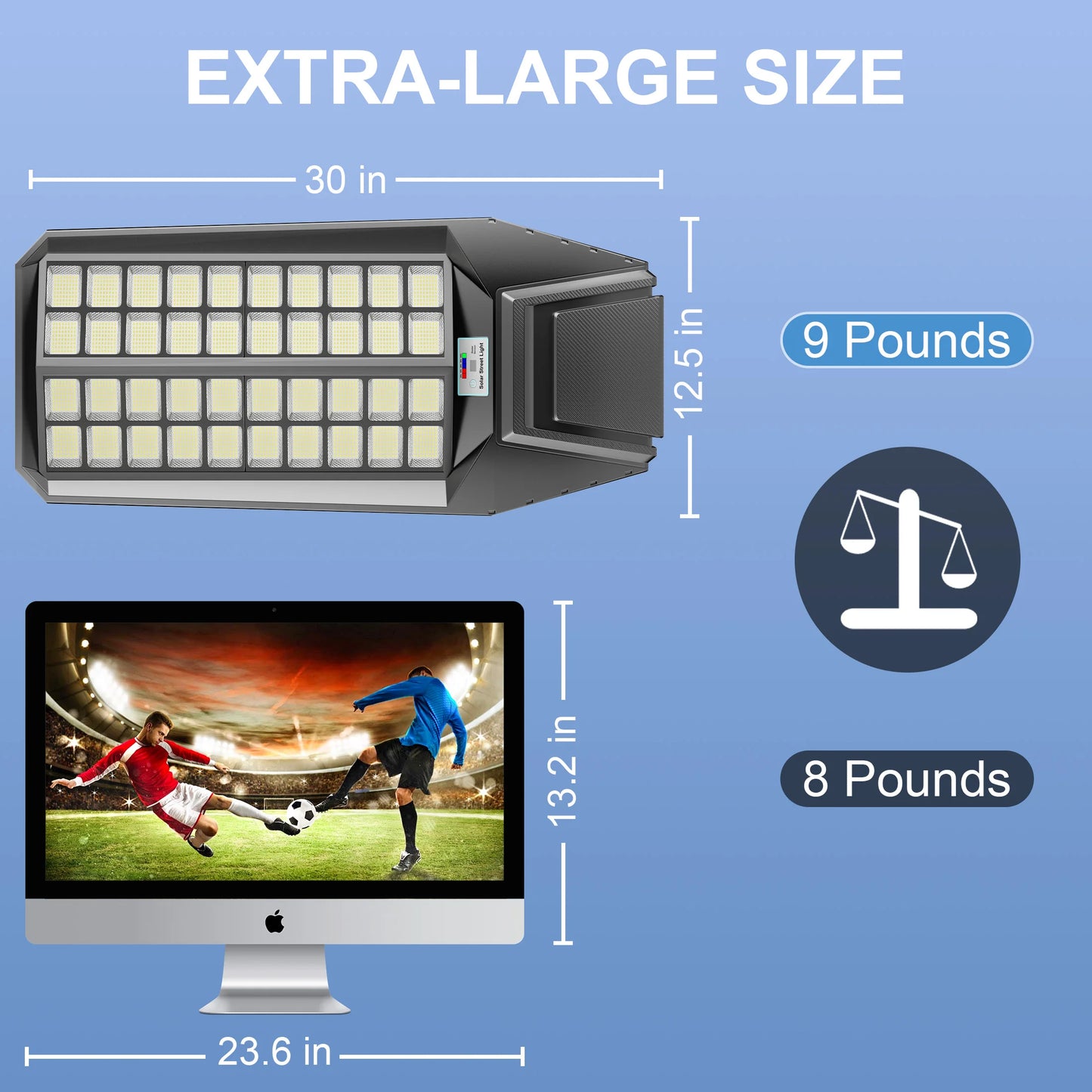 Outdoor Solar LED Street Light With Motion Sensor IP65 Waterproof