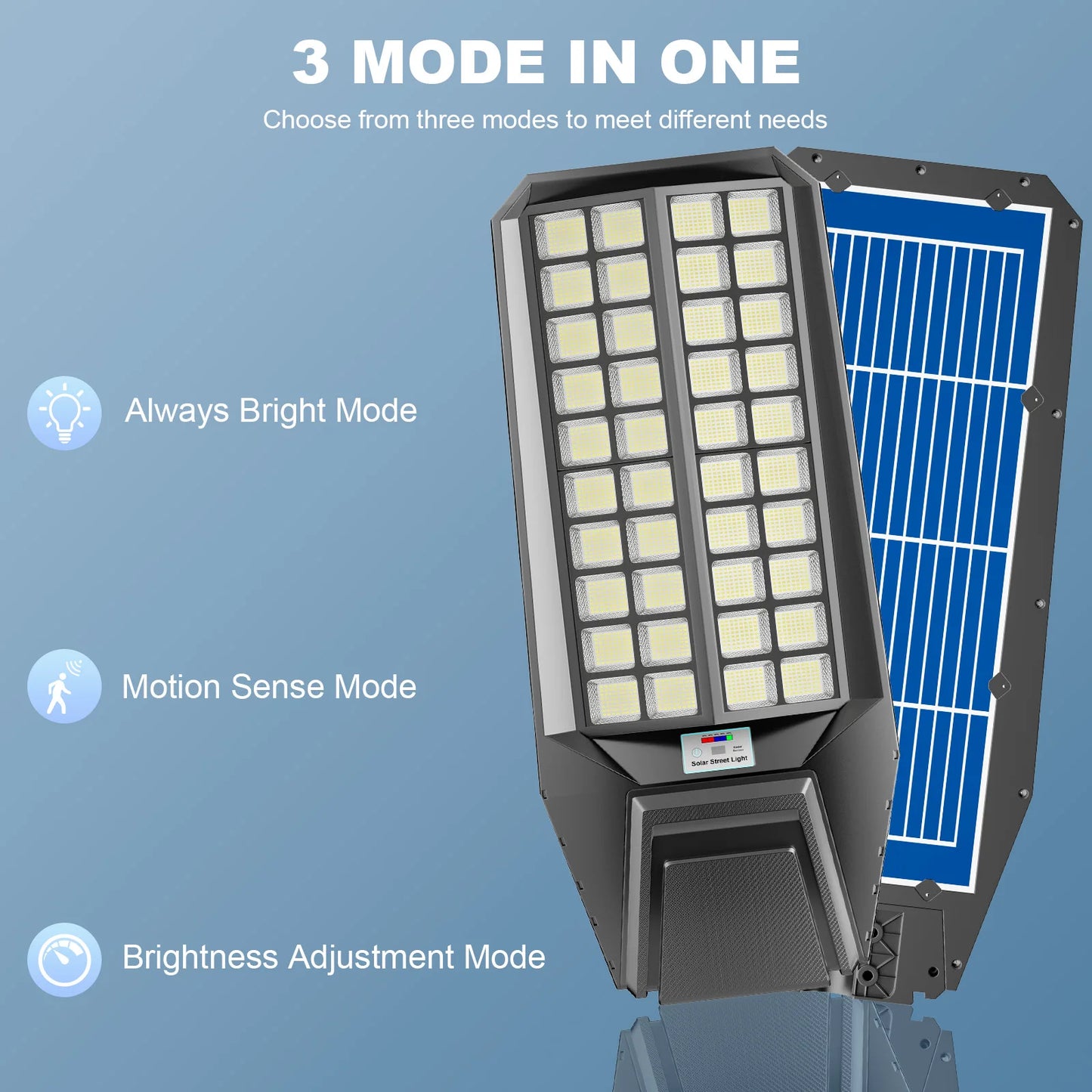 Outdoor Solar LED Street Light With Motion Sensor IP65 Waterproof