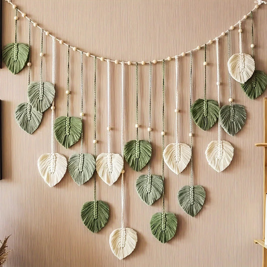 Modern Woven Wall Decor Bohemian Style Feathers Gift