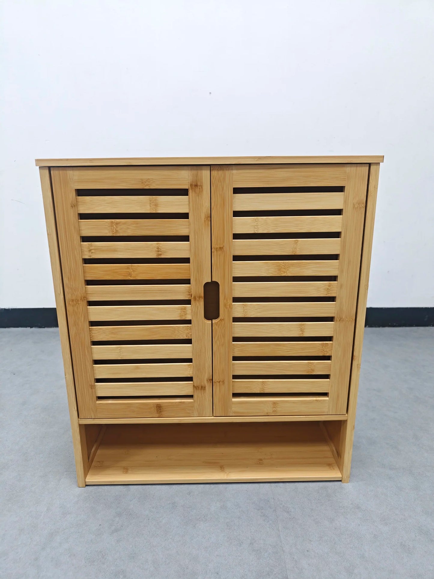 Wisfor Bamboo Wall Mounted Bathroom Cabinet Organizer
