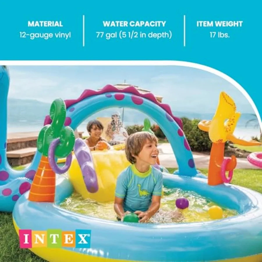 Dinoland Play Center Inflatable Kiddie Pool For Outdoor Use