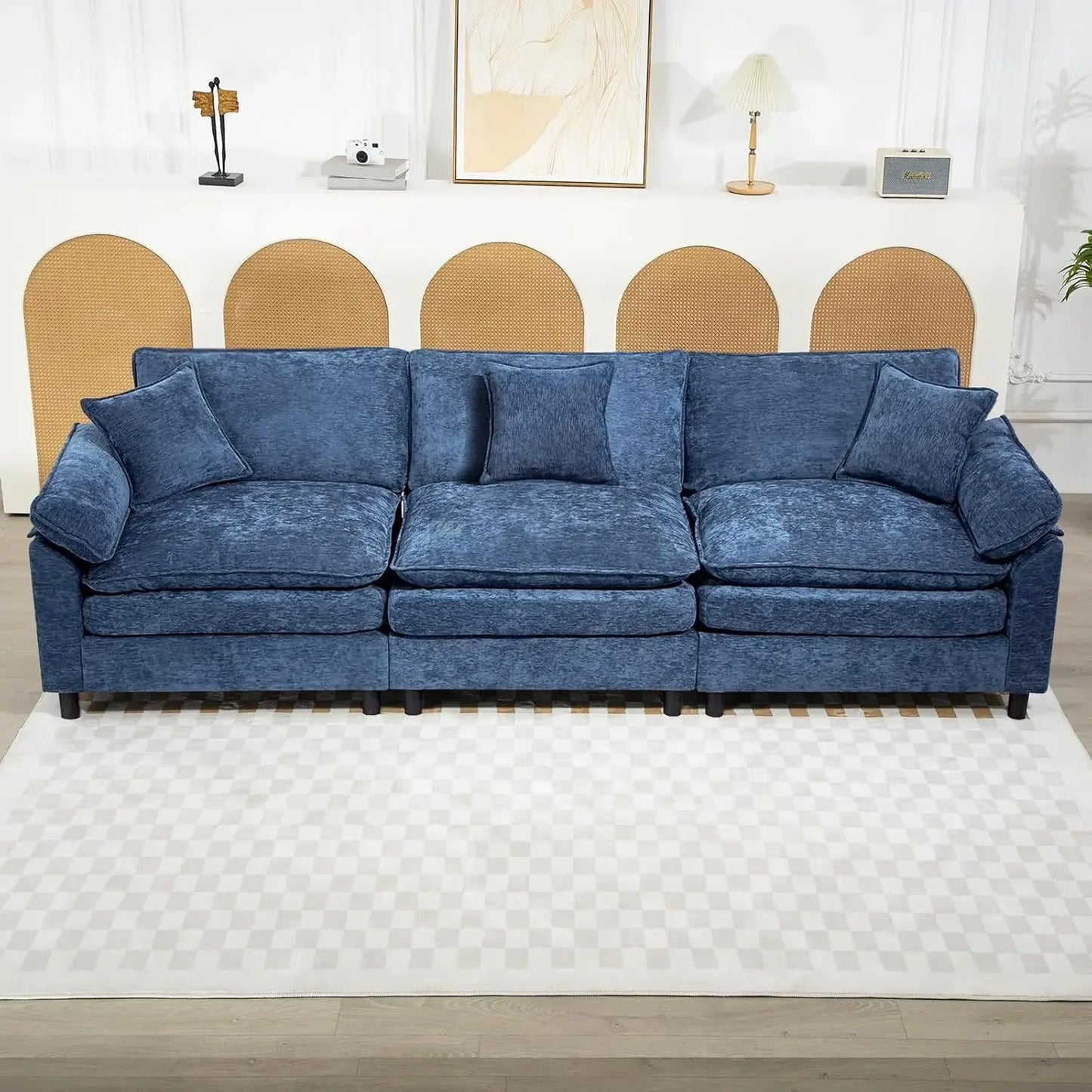 Modular Cloud Sectional Sofa L Shaped Convertible Couch For Living Room