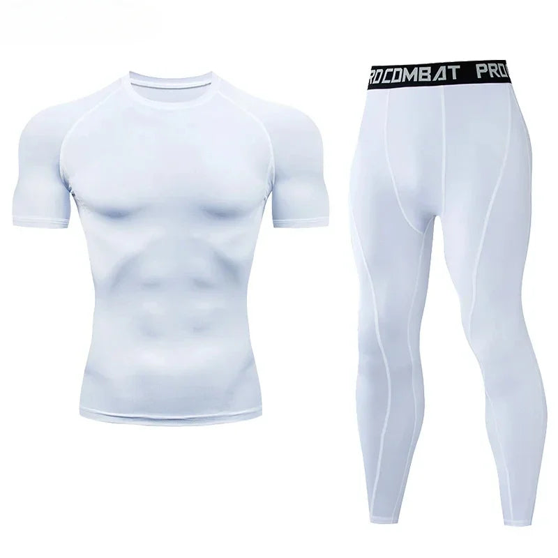 Two Piece Compression Sportswear Set for Training and Yoga
