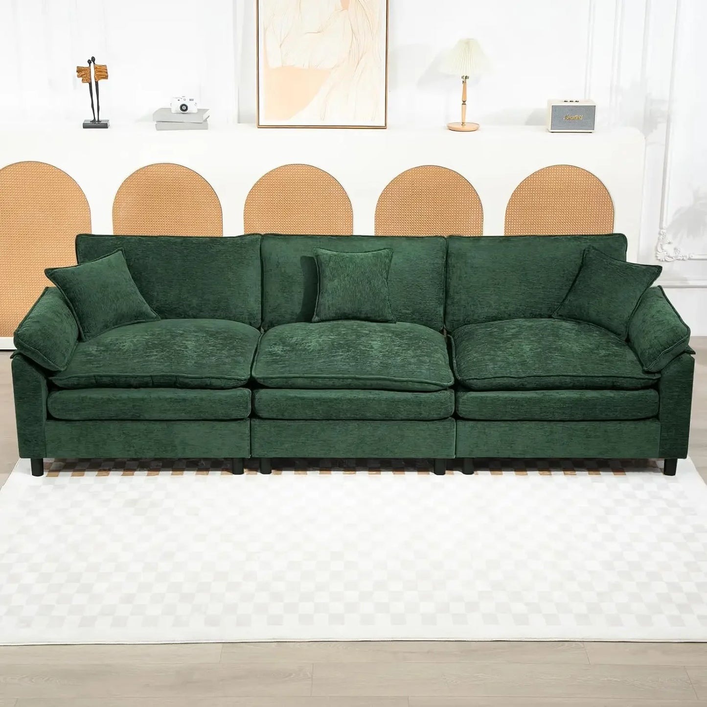 Modular Cloud Sectional Sofa L Shaped Convertible Couch For Living Room