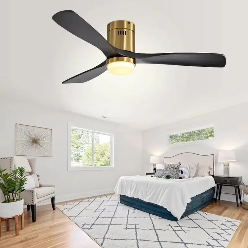Sofucor Modern LED Ceiling Fan With Remote Control 6-Speed DC