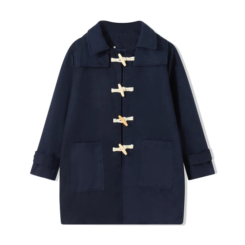 Guangdong Mens Wool Blend Duffle Coat With Hood Toggles