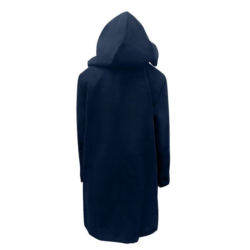 Guangdong Mens Wool Blend Duffle Coat With Hood Toggles