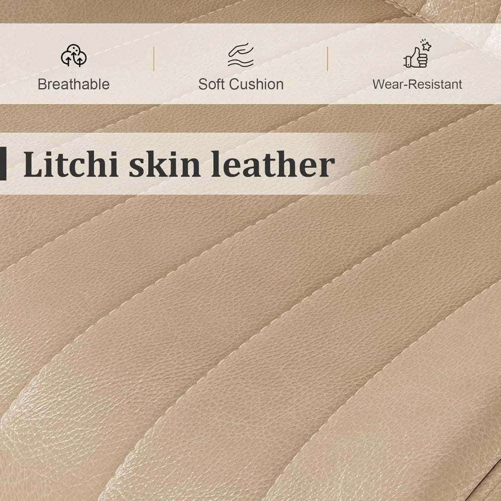 HUANZHUANG Leather Modern Dining Chairs Set of 8