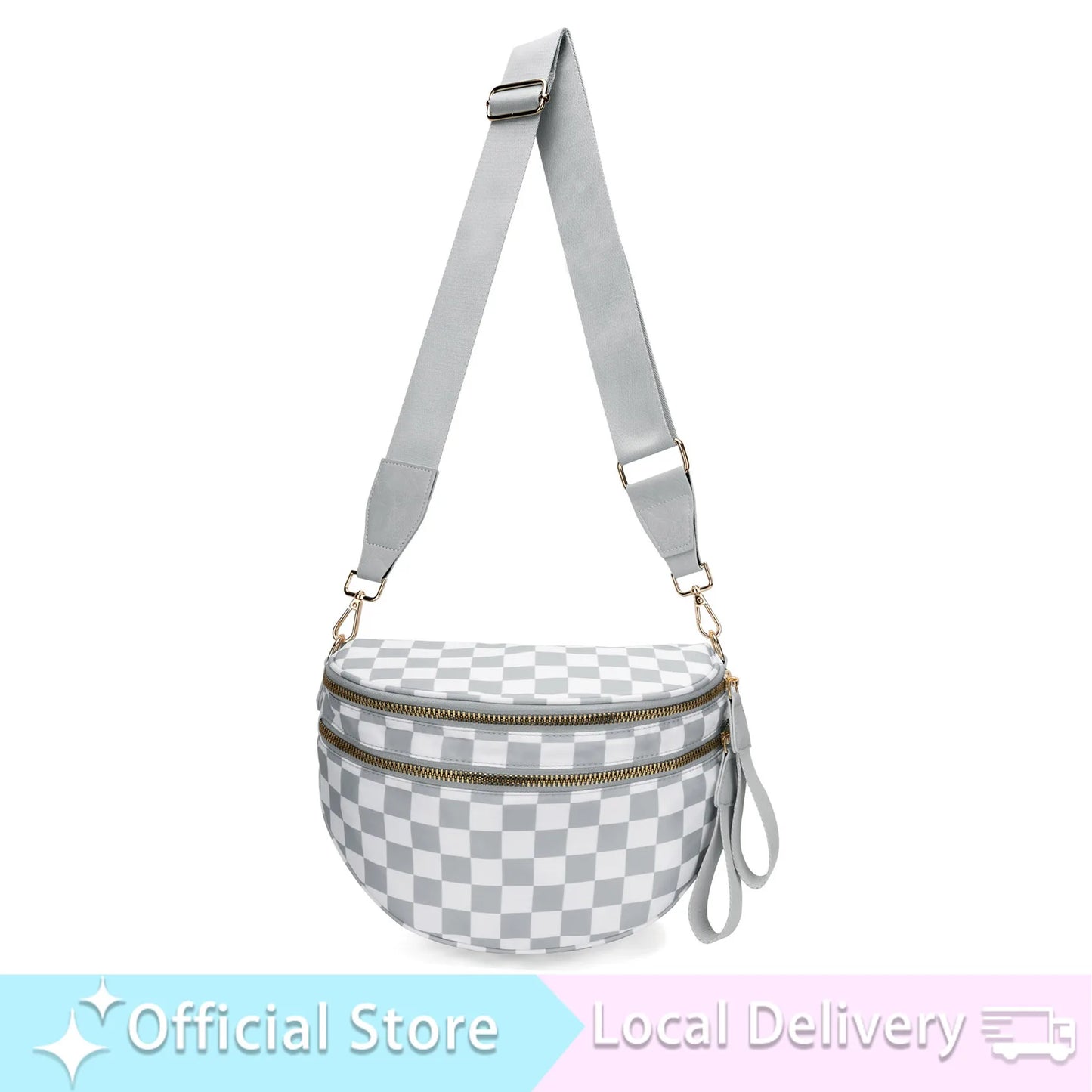 DOYOGICN Nylon Bum Bag Fanny Pack Iris Design