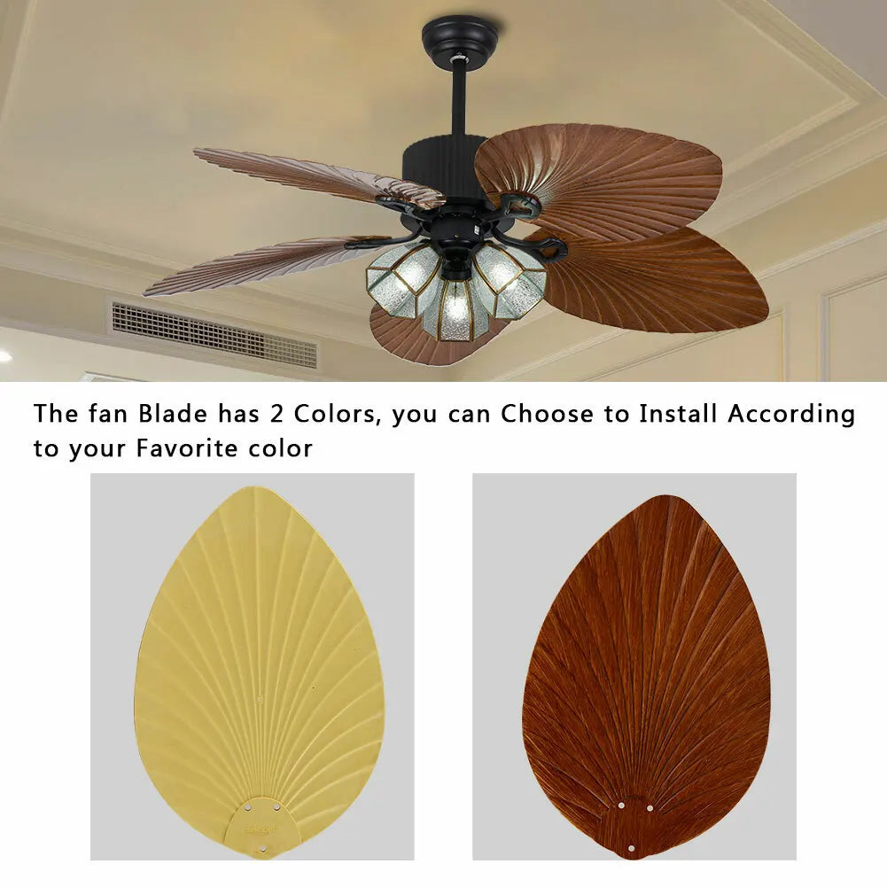 Bymaocar Remote Control Ceiling Fan With LED Light 6 Speed Quiet Motor Energy Saving Flush Mount For Living Room