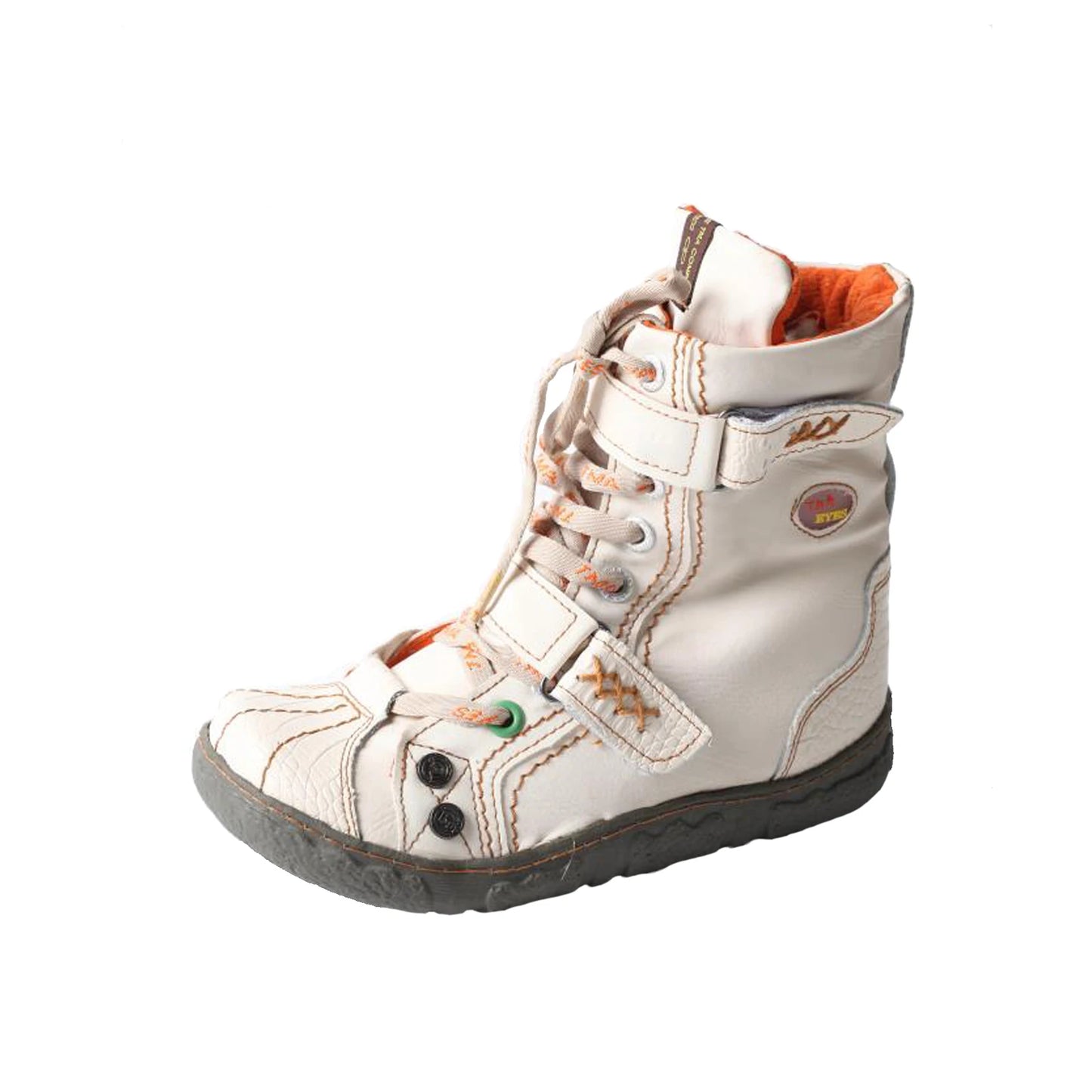 TMA EYES Double-Strap PU Leather Women's Boots With Faux Fur