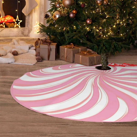 Candy Swirl Stripe Christmas Tree Skirt