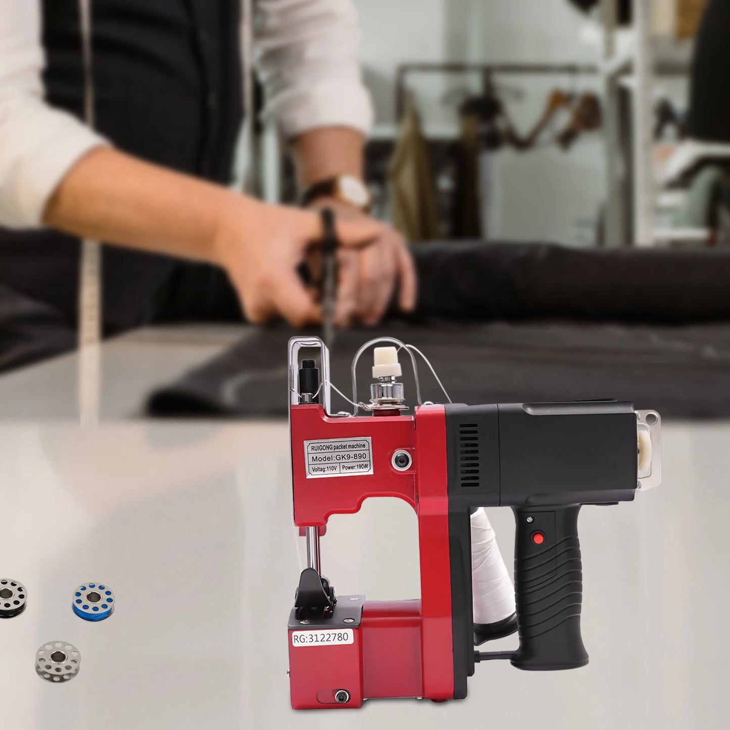 Hign Concerned Portable Electric Bag Stitching Closer 110V