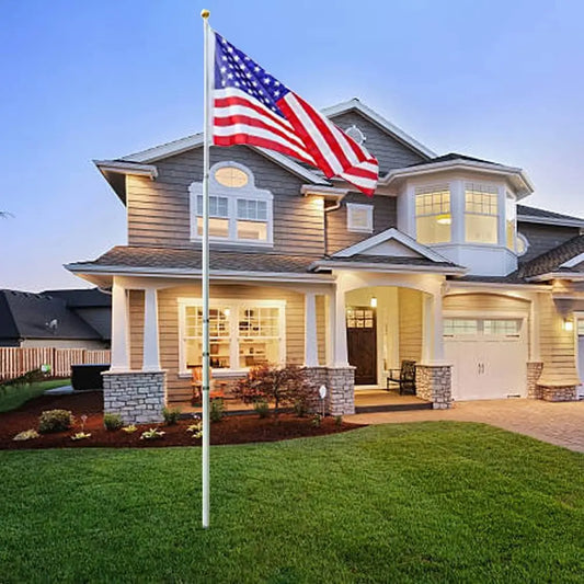 HiMISSH Heavy Duty Outdoor Flag Pole For In Ground Use