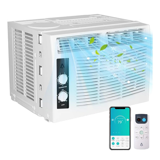 Acekool Window Air Conditioner With Remote For Quiet Rooms