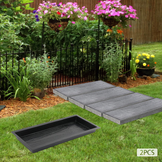 2 Pack Paver Molds For DIY Stepping Stones Garden Walkway