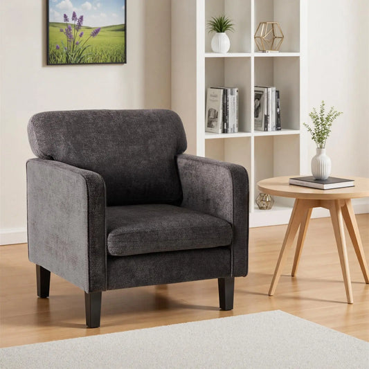 JHK Accent Chair With Armrest And Lumbar Back Support