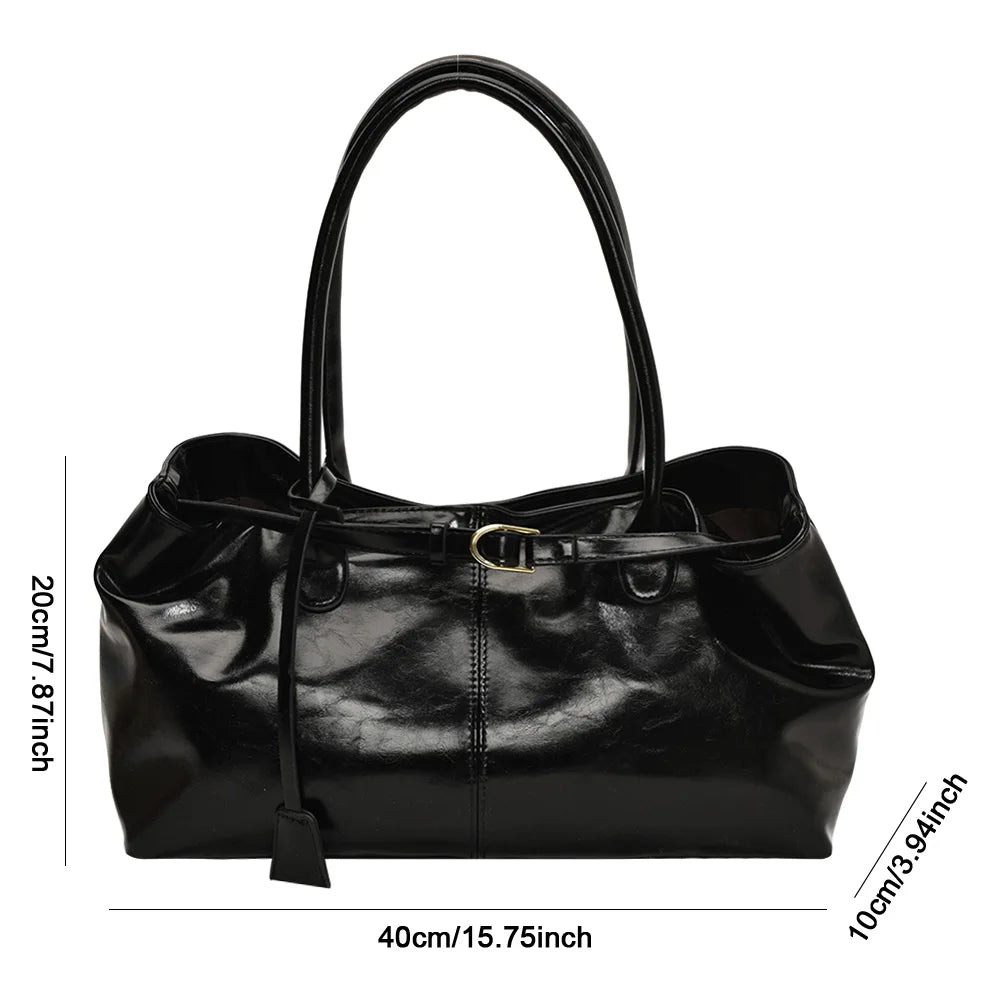 APWIKOGER PU Leather Hobo Handbag Slouchy Top Handle Shoulder Bag