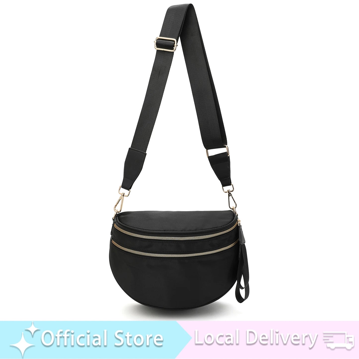 DOYOGICN Nylon Bum Bag Fanny Pack Iris Design