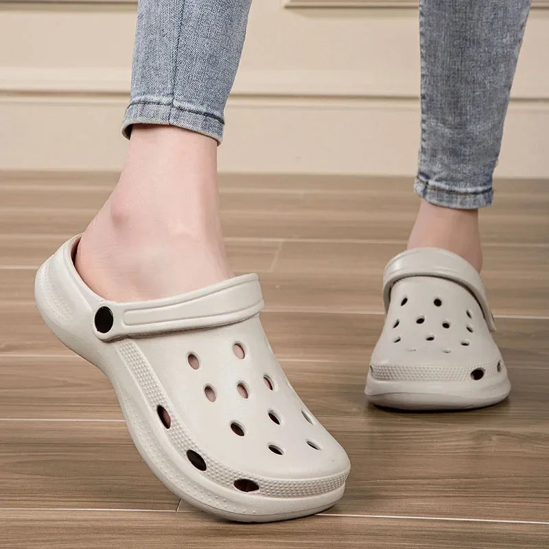 Summer Men Clogs Sandals Beach Slides Leisure Slippers