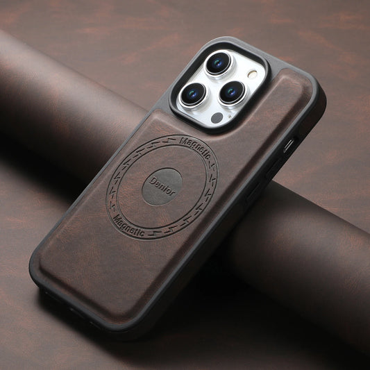 LICOERS Magnetic Leather MagSafe Case For iPhone 16 Pro Max