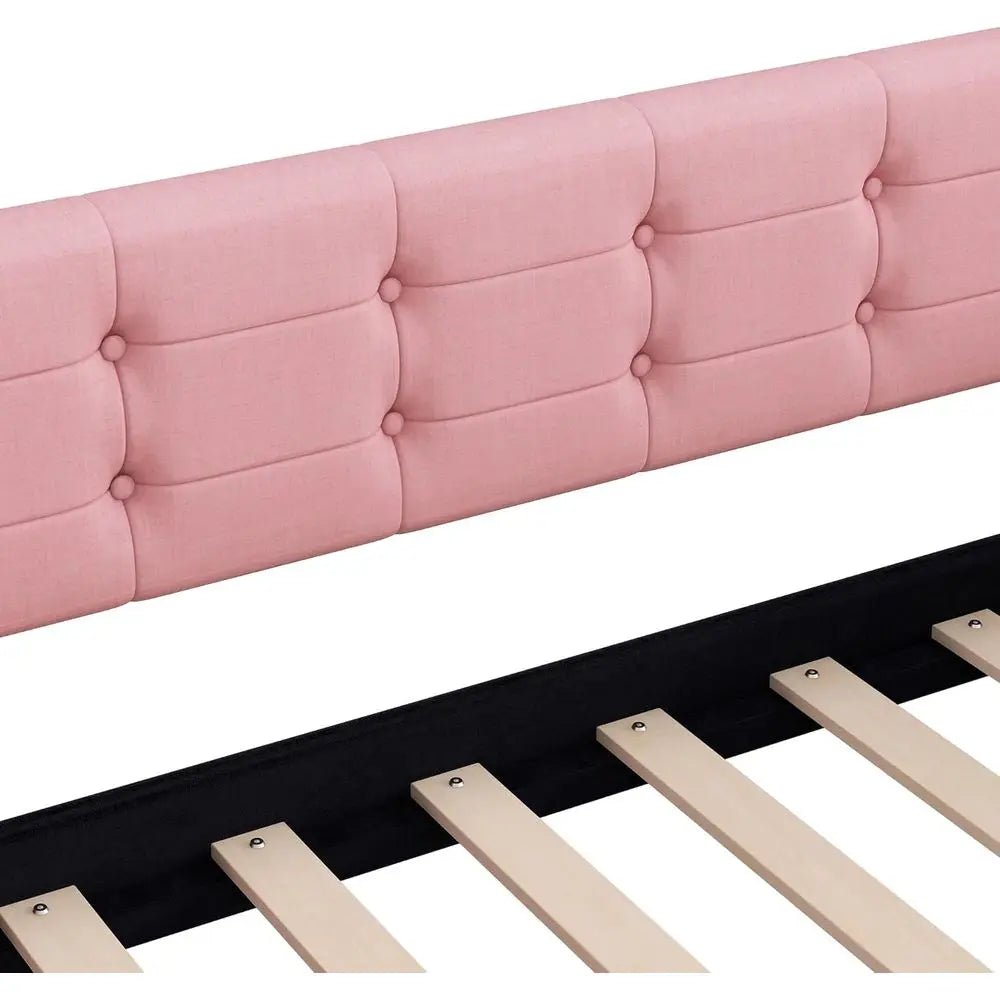 Merax Linen Daybed Upholstered With Four Legs