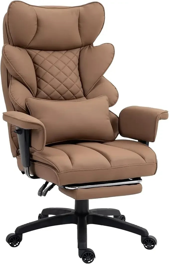 GUANGBAI Big and Tall Office Chair with Pocket Spring Cushion