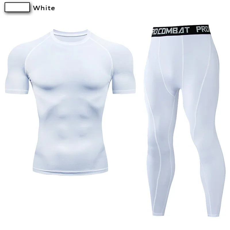 Two Piece Compression Sportswear Set for Training and Yoga