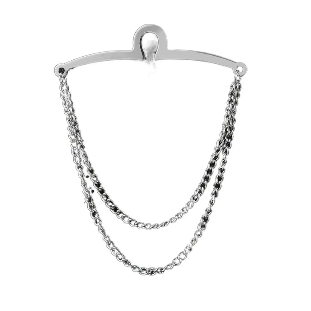 Stainless Steel U-Shaped Tie Clip And Shirt Chain Buckle