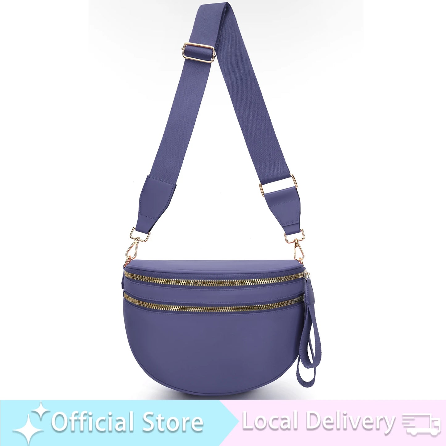 DOYOGICN Nylon Bum Bag Fanny Pack Iris Design