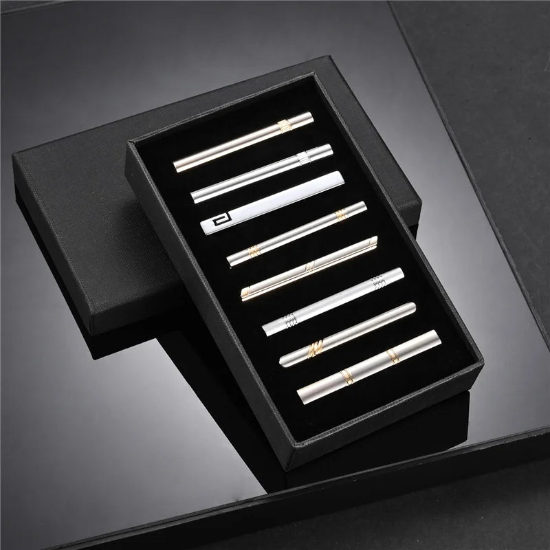 Tie Clips Set With Gift Box For Wedding Gifts Cufflinks