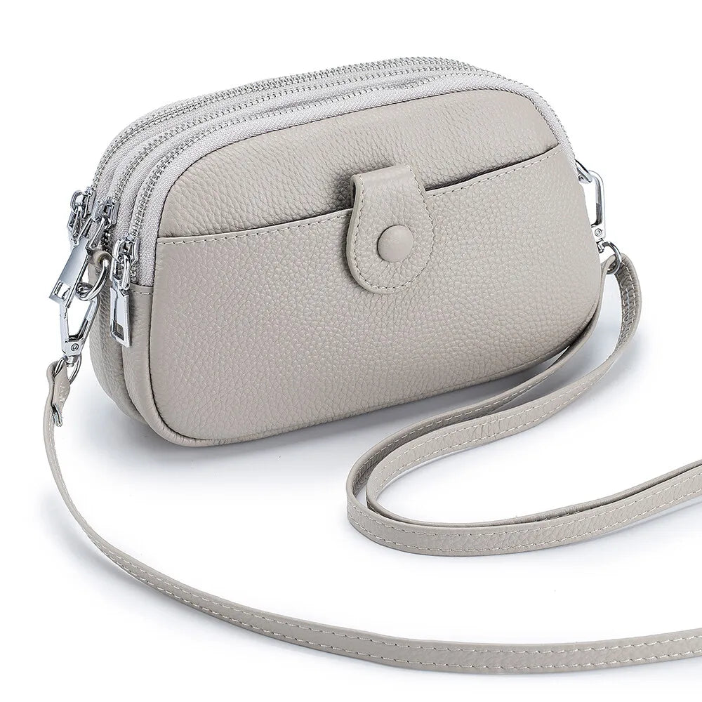 NONECN Women's Crossbody Bag PU Leather Wallet Zipper