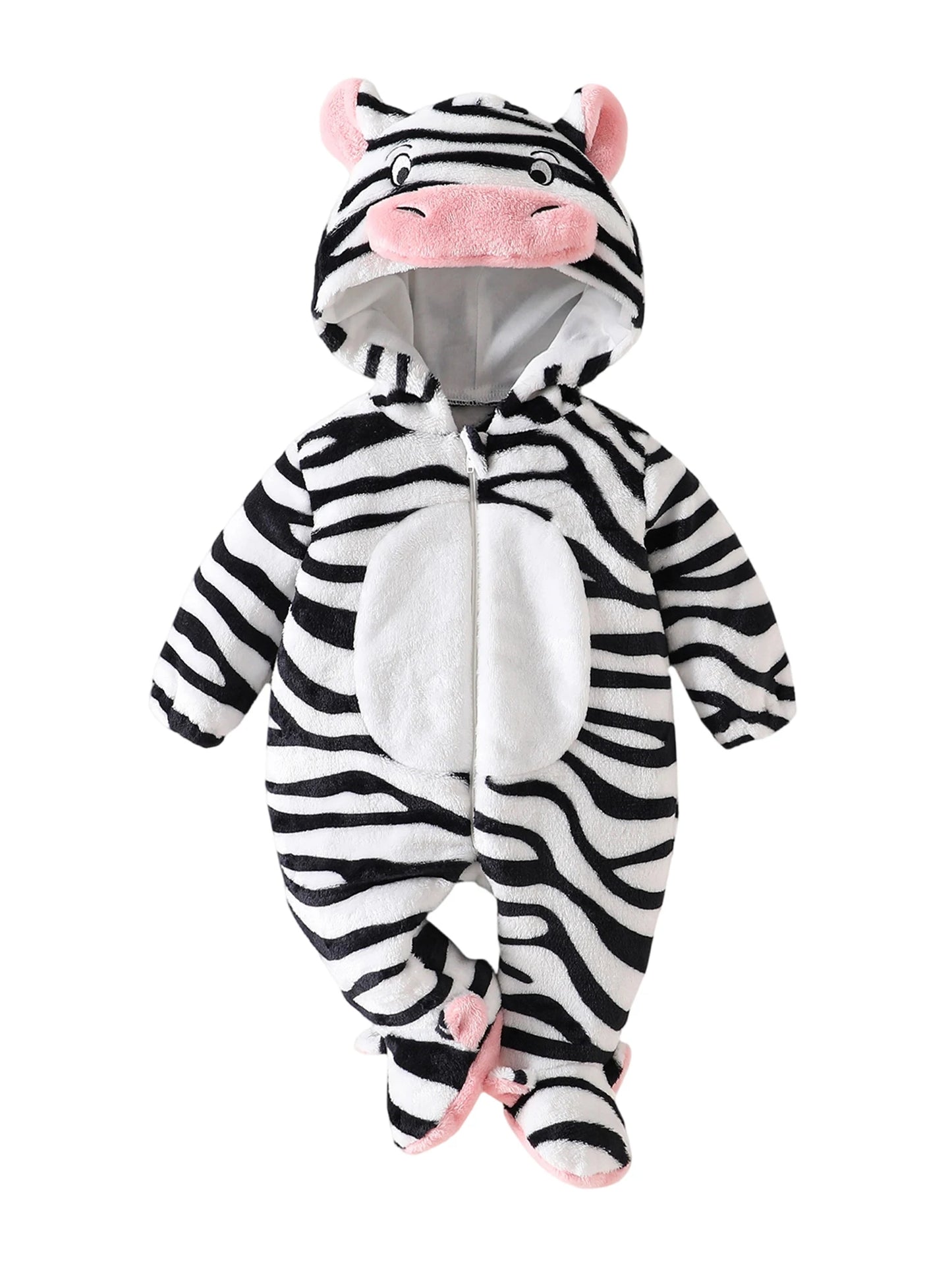 Adorable Toddler Hooded Halloween Tiger Romper for Babies