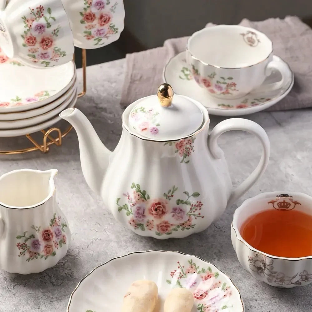 XMSJ Tea Sets British Royal Series Elegant Service For Six