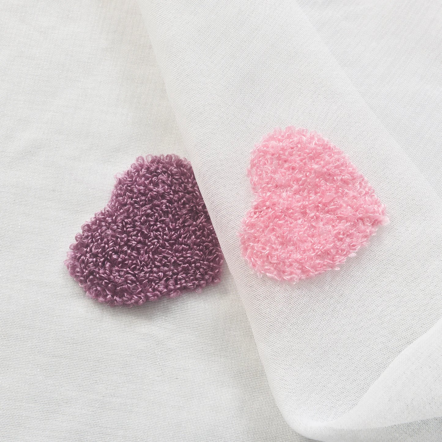 Jiangsu Craft of Weaving Heart Pattern Rod Pocket Curtains Set