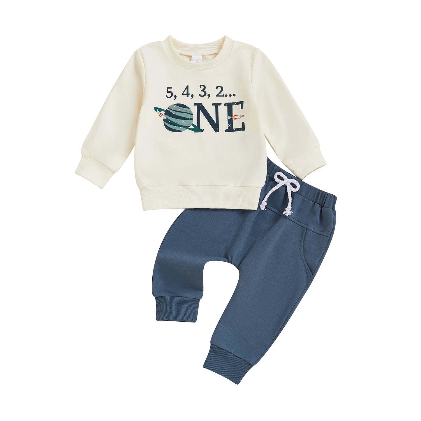 Toddler Boy 2-Piece Dinosaur Print Outfit Set